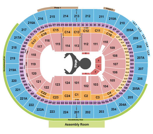 Wells Fargo Center Cirque du Soleil Seating Chart